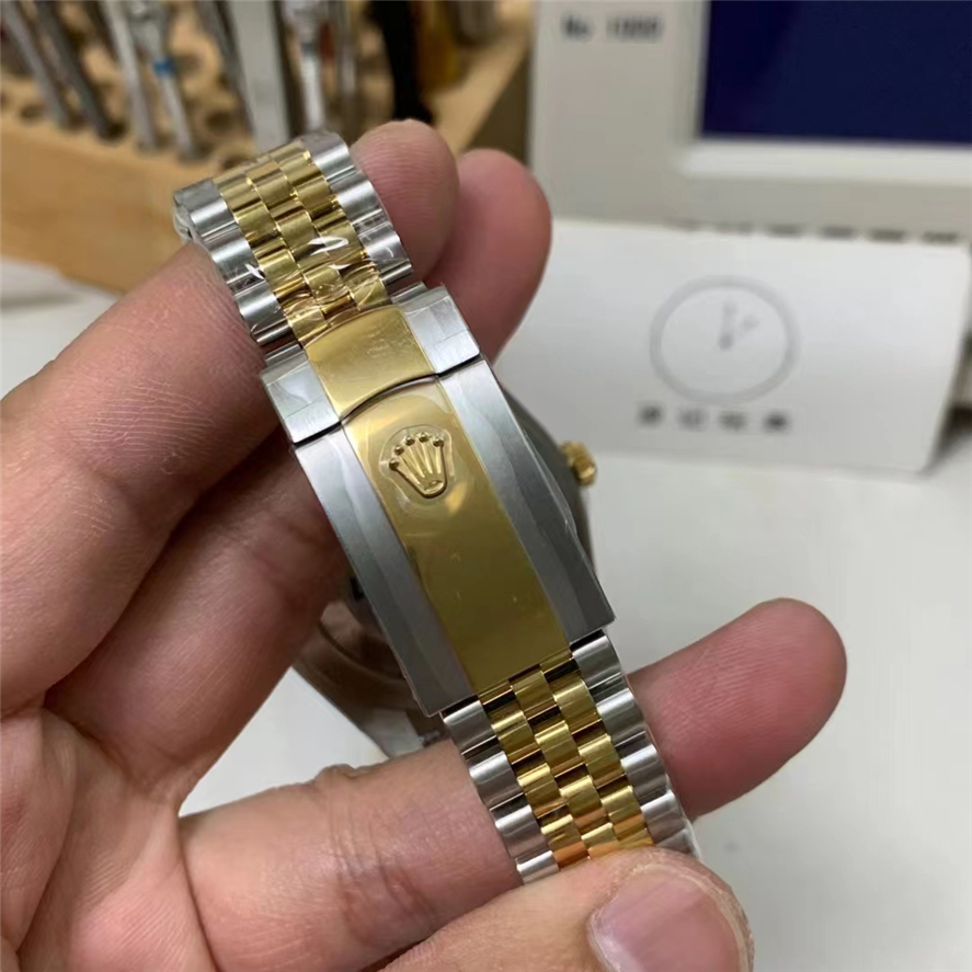VS复刻表劳力士41mm间金日志还原度相当高