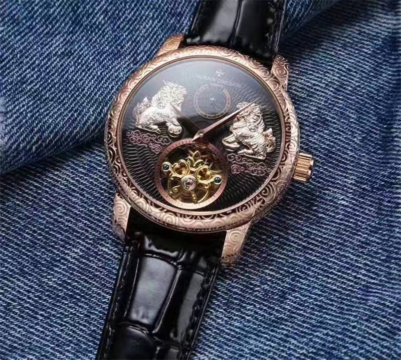 Vacheron Constantin 江诗丹顿—刚出神兽「麒麟」表盘——「Traditionnelle Tourbillon Qilin」陀飞轮腕表