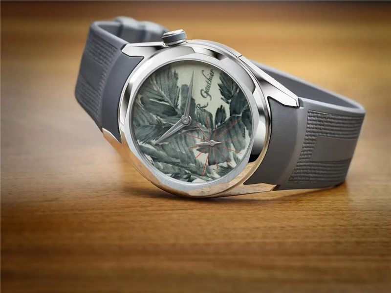 Romain Gauthier，联手珐琅艺术大师Anita Porchet，共同打造了一枚孤品腕表