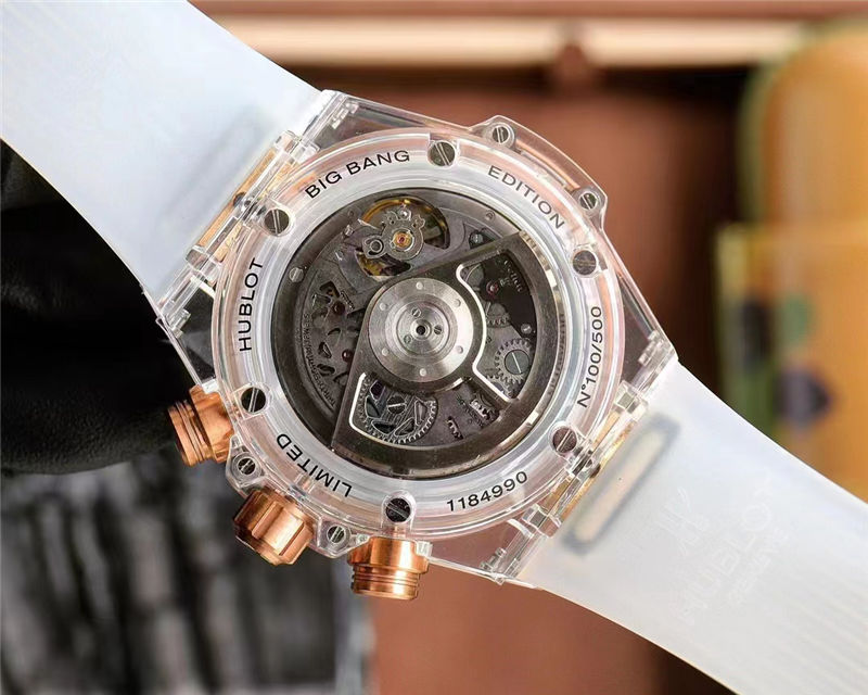 复刻市场的恒宝HUBLOTBIGBANG系列411.JX.4802.RT“透明手表”怎么样！
