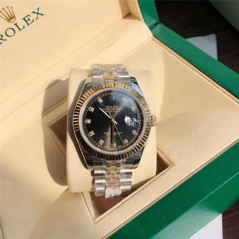 站西市场复刻的ROLEX-劳力士日志型男款41mm尺寸女款36mm尺寸真正的18K包真金怎么样