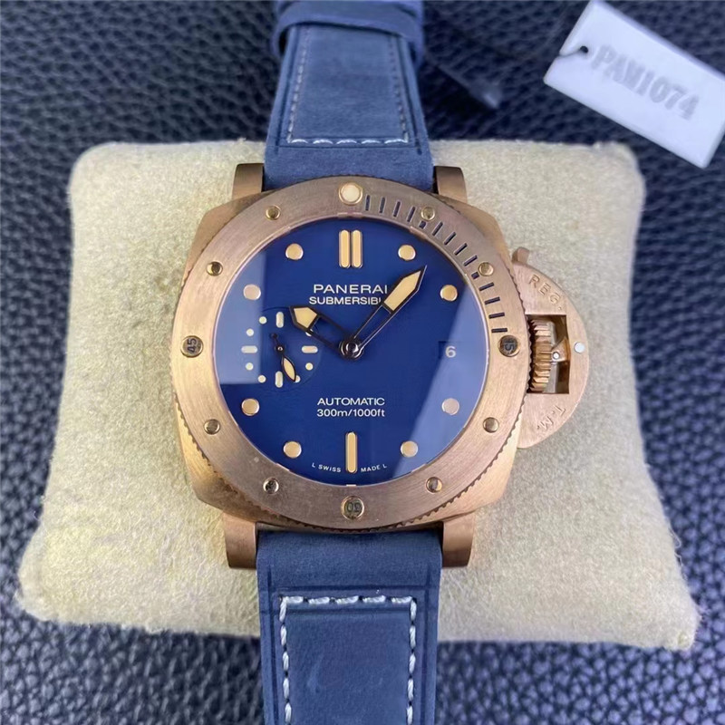 VS厂沛纳海Pam1074小尺寸42mm青铜手表做工评价